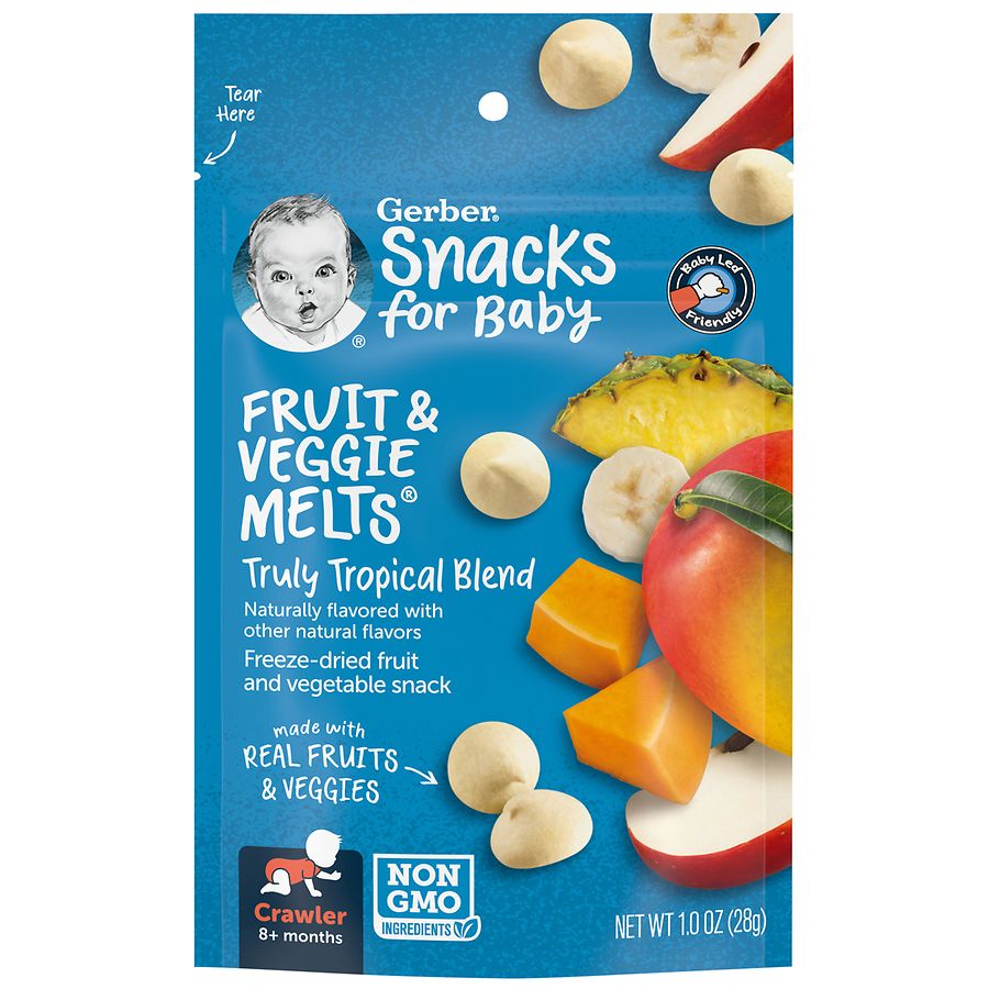 Gerber Fruit & Veggie Melts Truly Tropical Blend