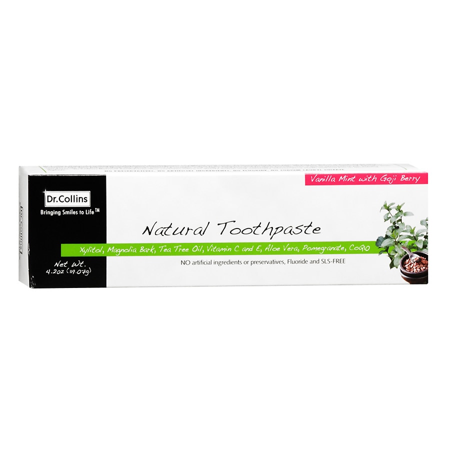 Dr. Collins Natural Toothpaste Vanilla Mint with Goji Berry