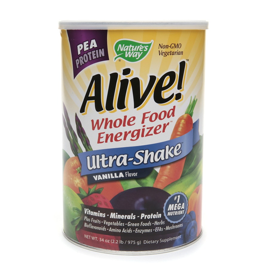 Nature's Way Alive! Pea Protein Whole Food Energizer, Ultra-Shake Vanilla