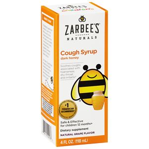 ZarBee's Naturals Children's Cough Syrup Natural Grape Flavor