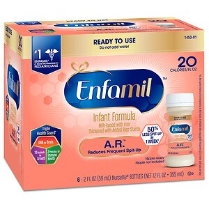 Enfamil A.R. Infant Formula for Spit-Up, 20 Calorie/fl oz Nursettes, 0-3 months