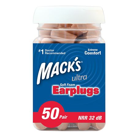 Mack's Ultra SafeSound Foam Earplugs x 3 Pair FREE UK P&P Macks 