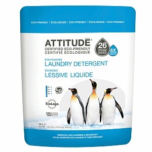 Attitude EcoPouches Laundry Detergent, 26 Loads Lavender & Grapefruit