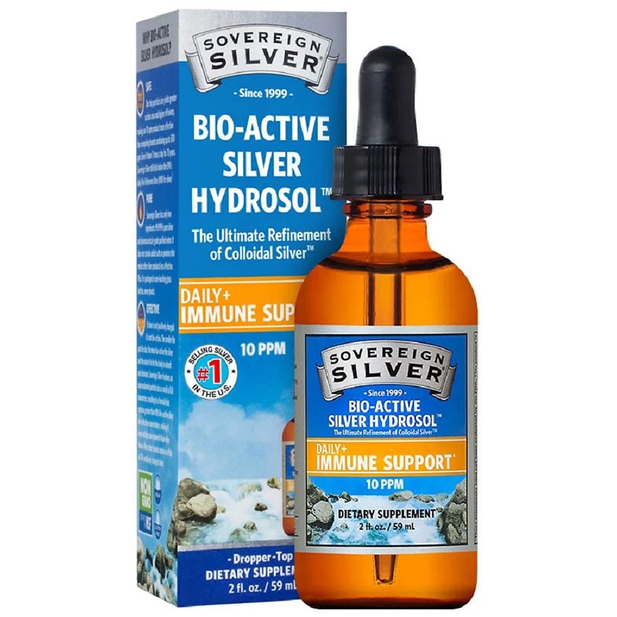  Sovereign Silver Bio-Active Silver Hydrosol, Dropper-Top 