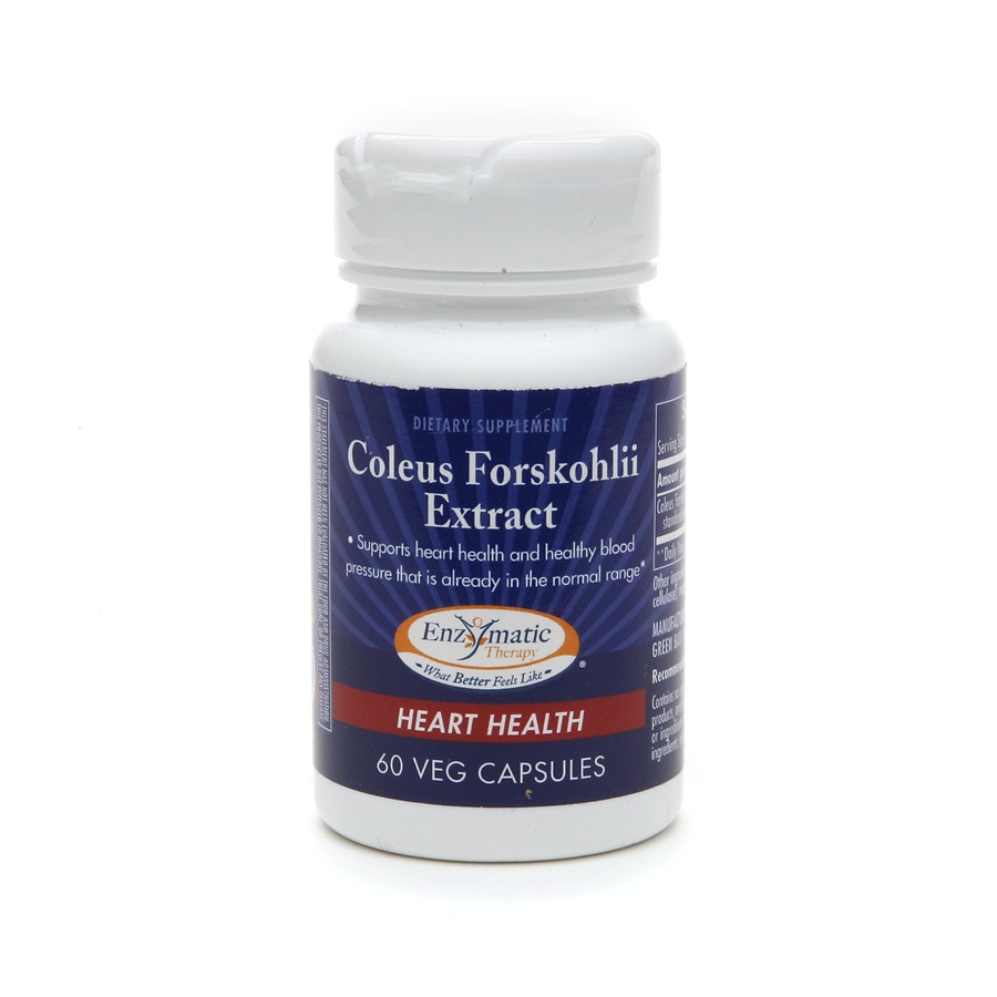 Enzymatic Therapy Coleus Forskohlii Extract, Veggie Capsules