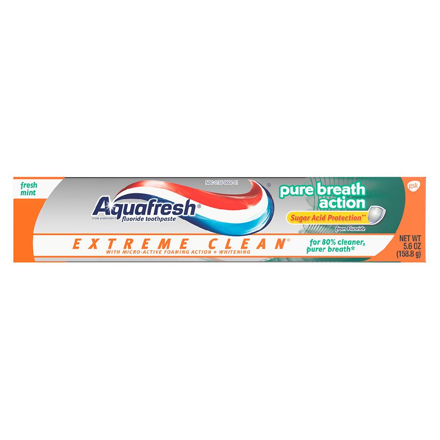 aquafresh extreme clean travel size