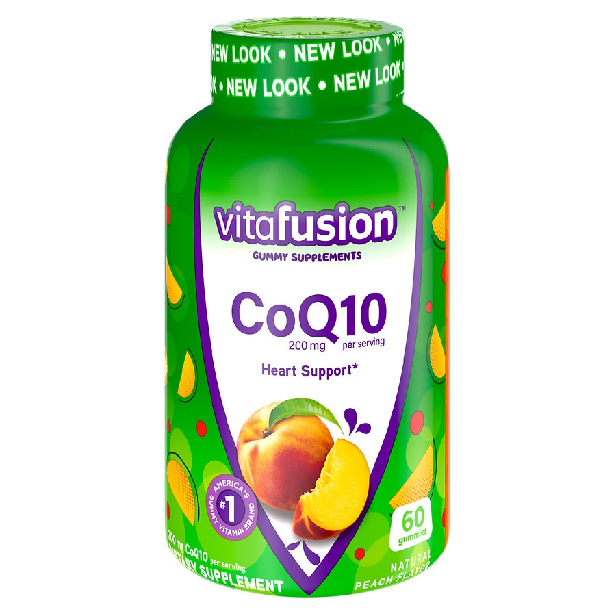  Vitafusion CoQ10 (Coenzyme Q10) Gummy Vitamins Pleasant Peach 