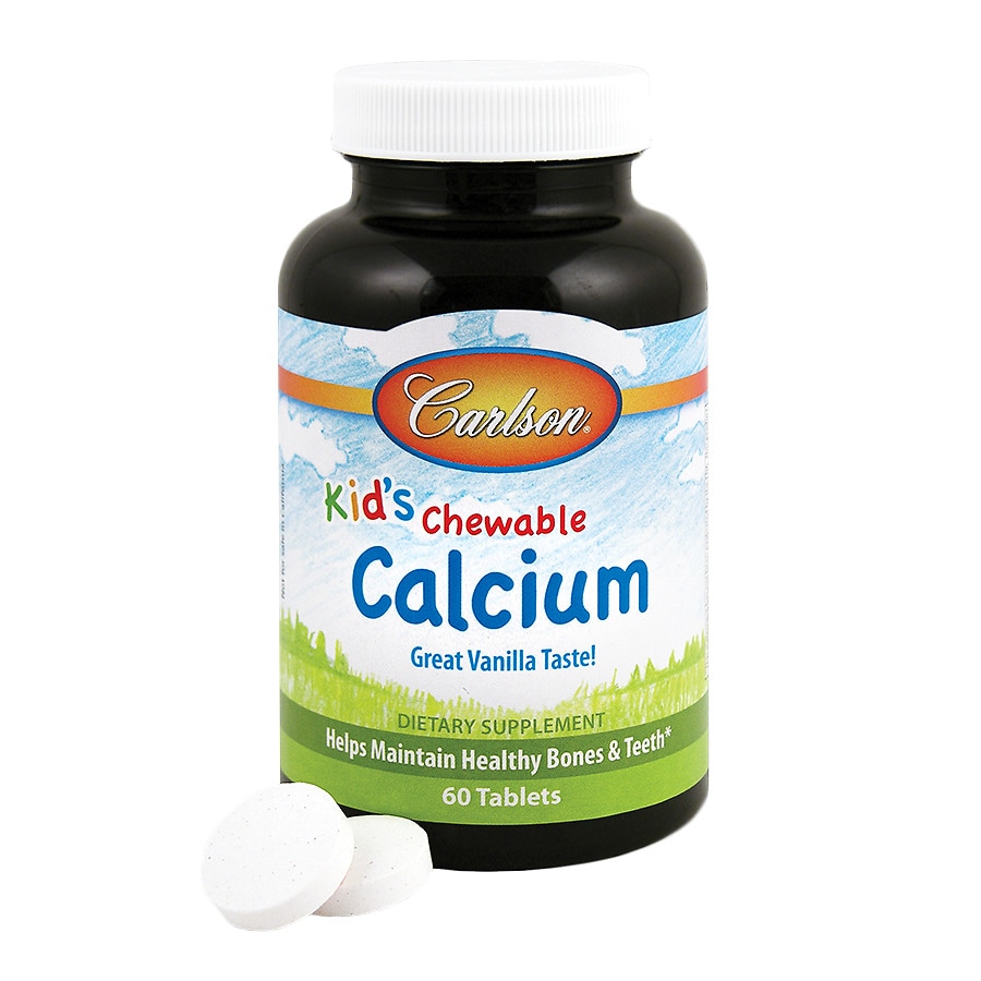 Carlson for Kids Chewable Calcium, 250mg, Tablets | Walgreens