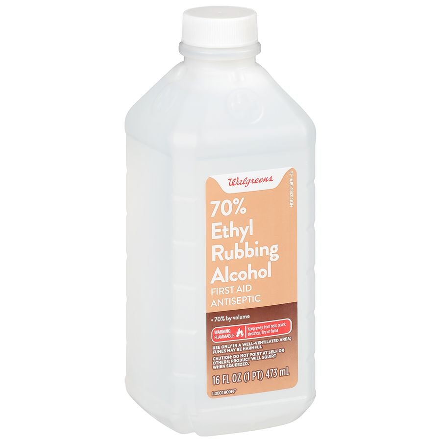 Walgreens Ethyl Rubbing Alcohol 70 First Aid Antiseptic Walgreens