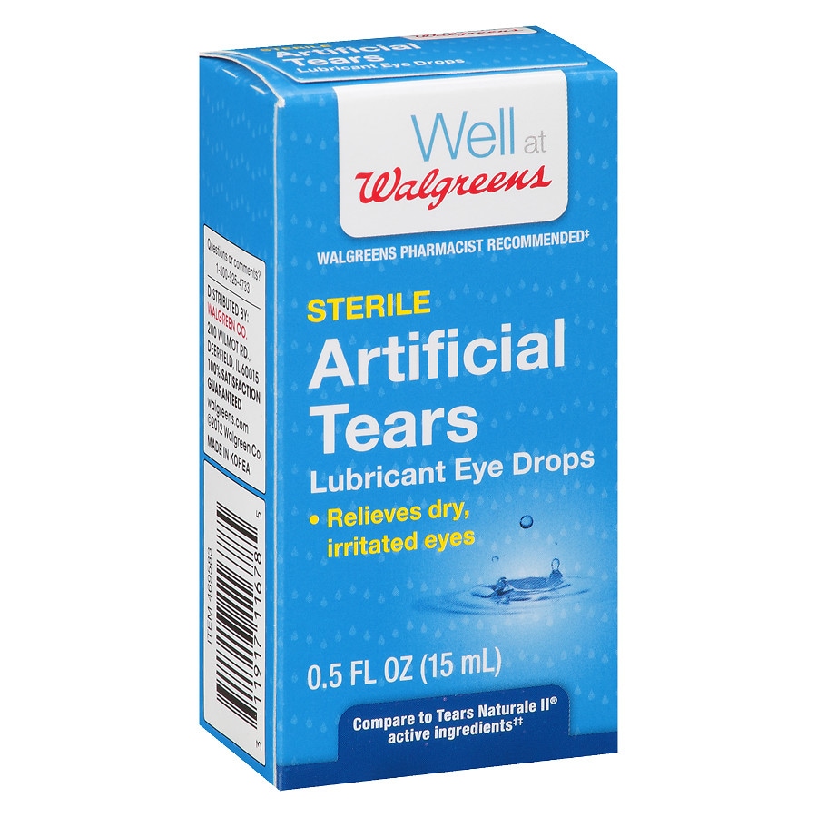 Walgreens Artificial Tears Lubricant Eye Drops | Walgreens