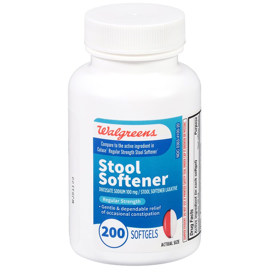 Walgreens Stool Softener Softgels Walgreens