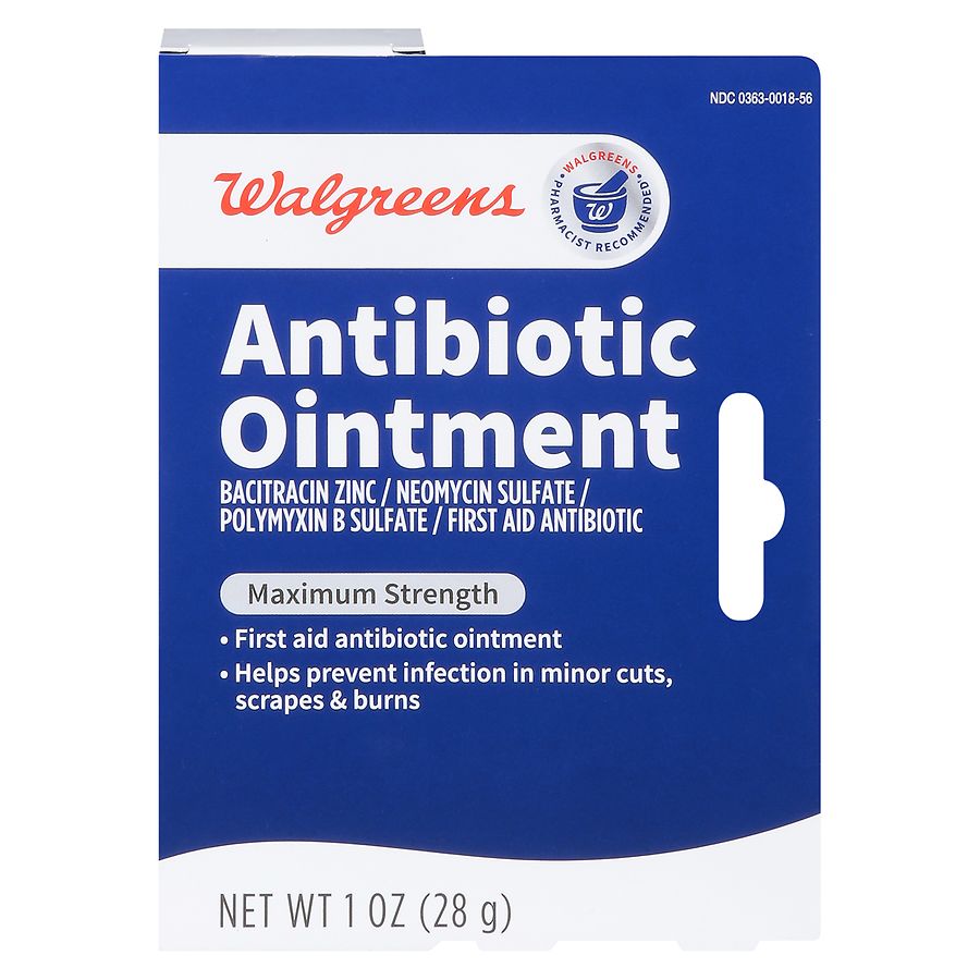 Walgreens Maximum Strength Antibiotic Ointment. 