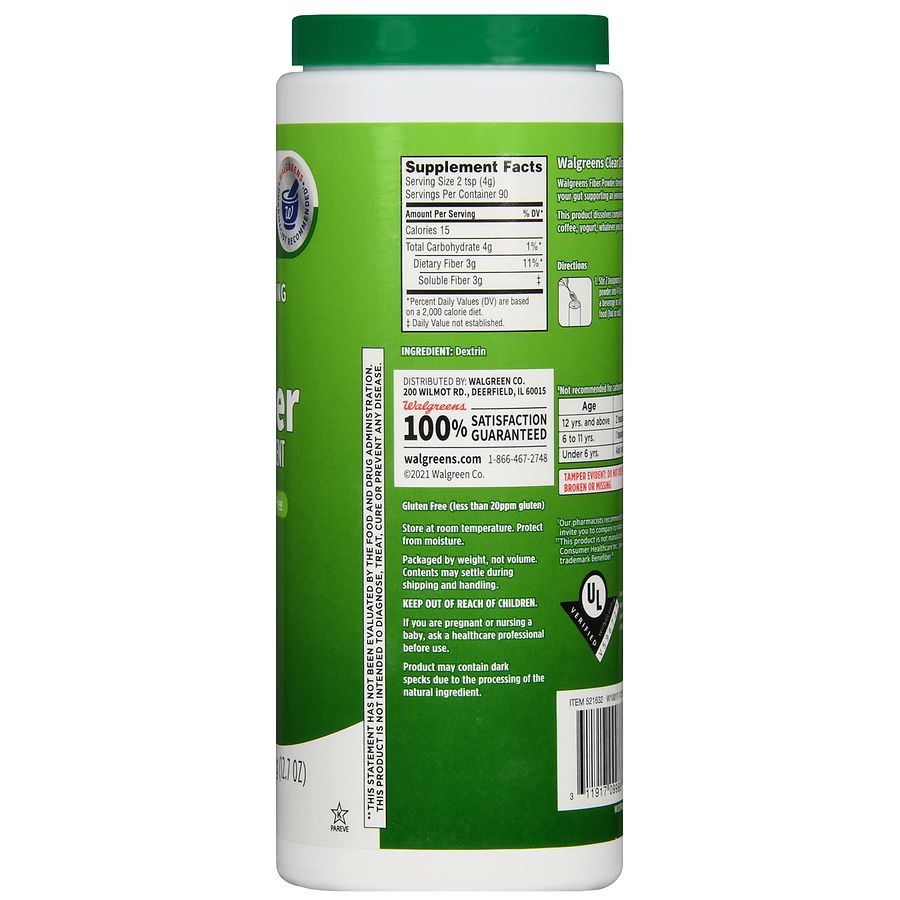 Walgreens Fiber Supplement Powder Walgreens