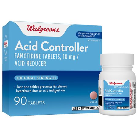 Walgreens Acid Controller And Acid Reducer Tablets Original Strength Walgreens