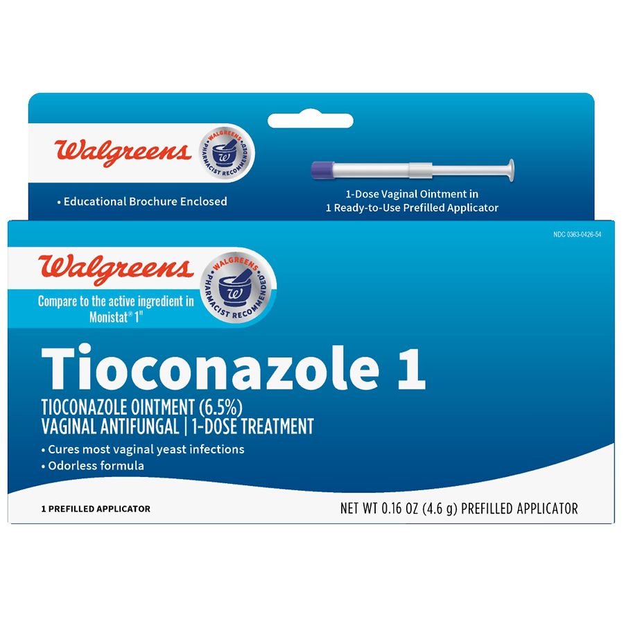 Walgreens Tioconazole 1 Vaginal Antifungal 1-Dose Treatment | Walgreens