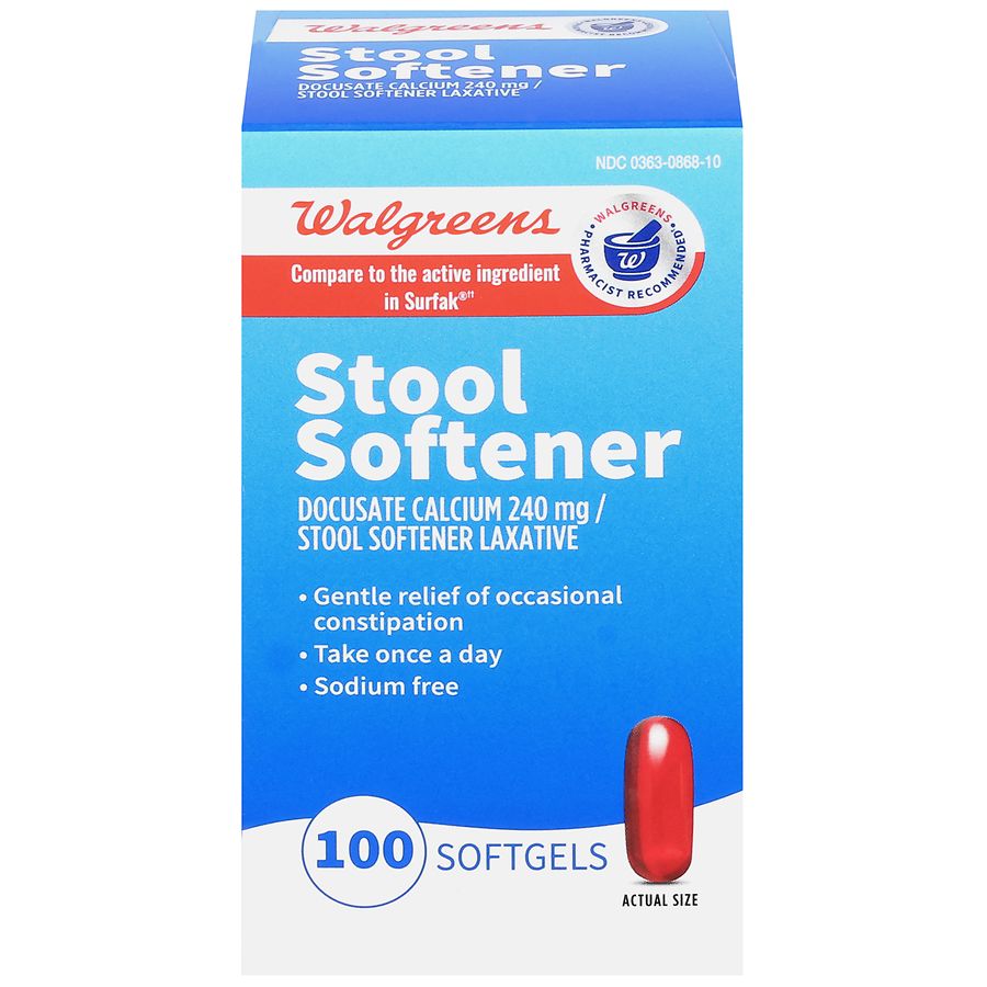 Walgreens Stool Softener Softgels Walgreens