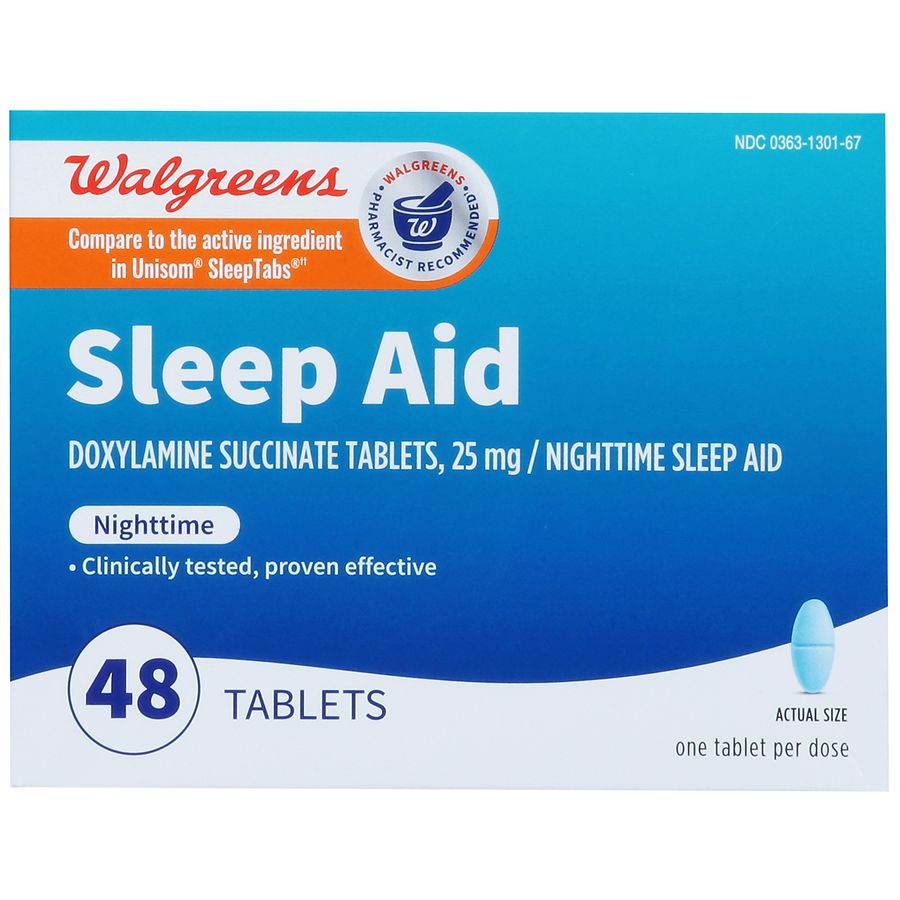 Walgreens Wal-Som Nighttime Sleep Aid Tablets | Walgreens