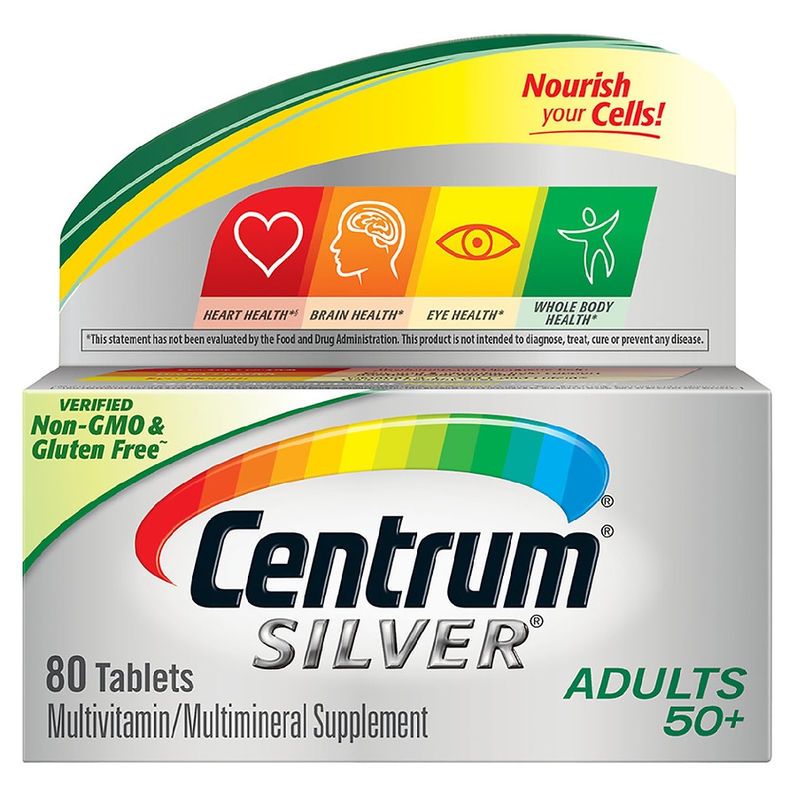  Centrum Silver Complete Multivitamin & Multimineral Supplement Tablet Adults Age 50+ 