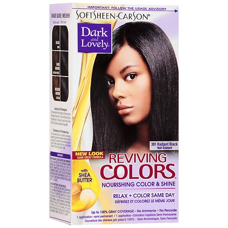 Softsheen Carson Dark And Lovely Relax Color Same Day Semi Permanent Haircolor 391 Radiant Black