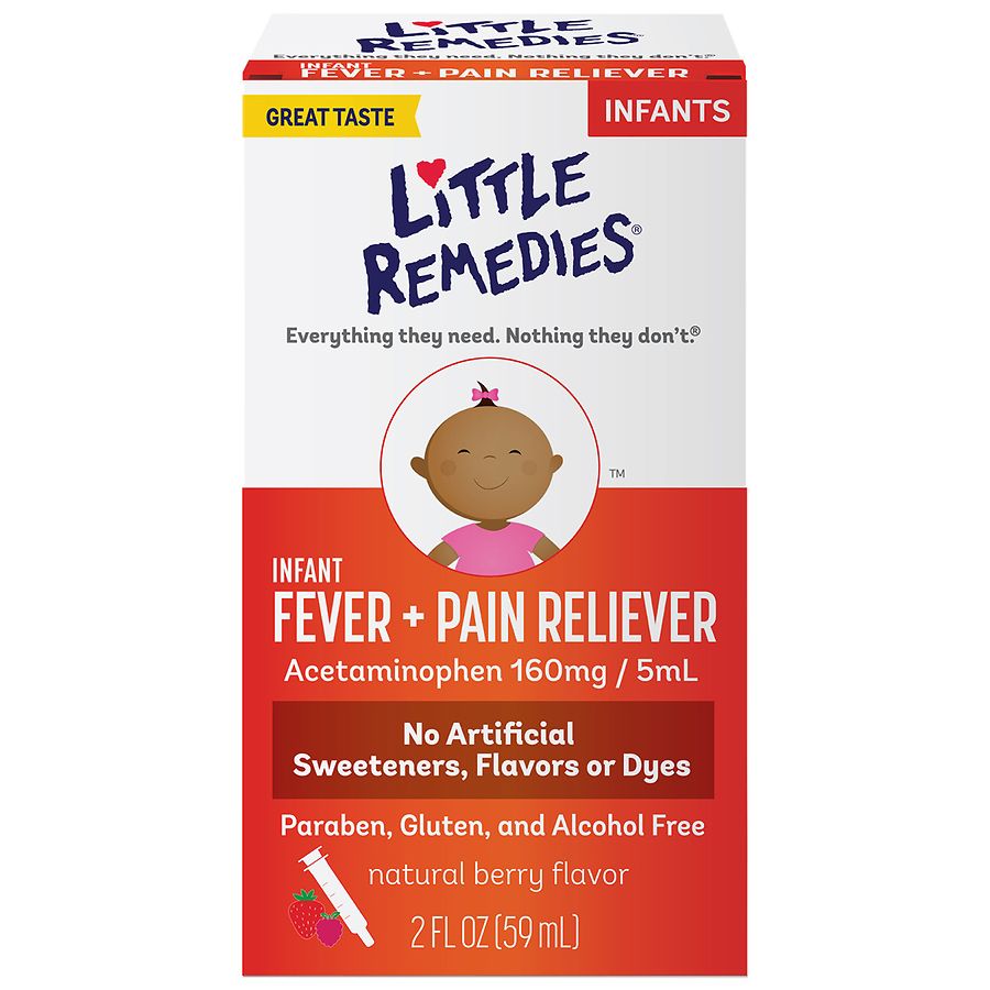 Little Remedies Infant Fever/Pain Reliever Acetaminophen, DyeFree