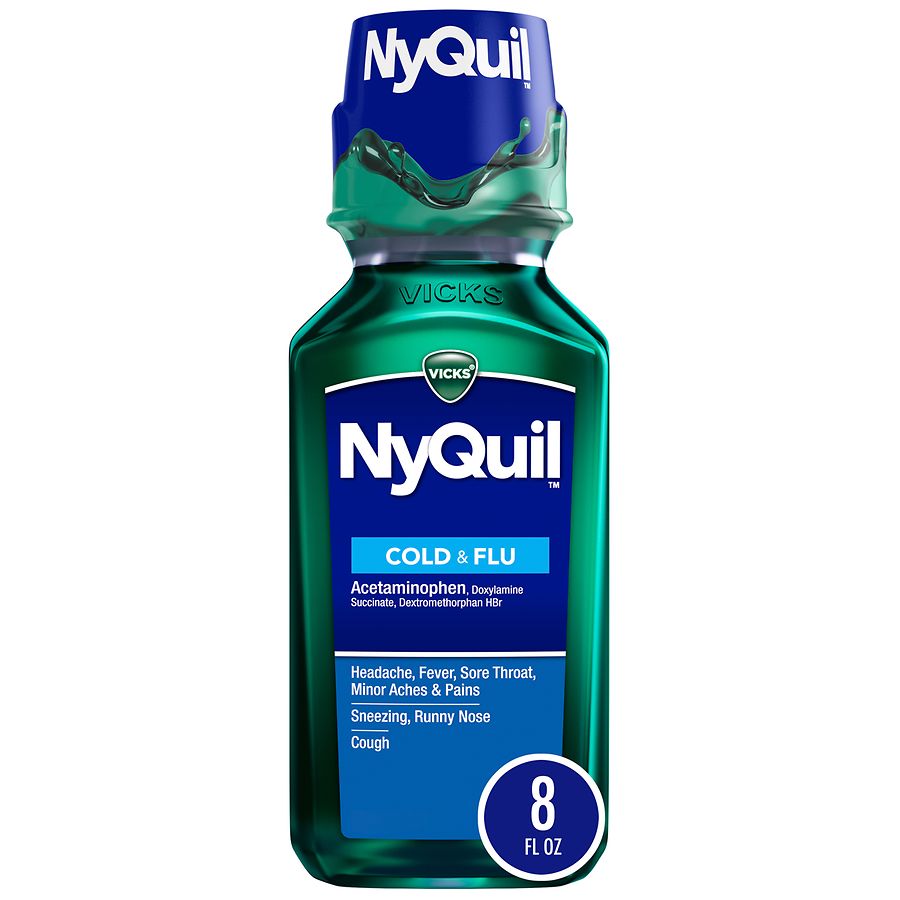 Vicks Nyquil Cold & Flu Relief Original Flavor Walgreens