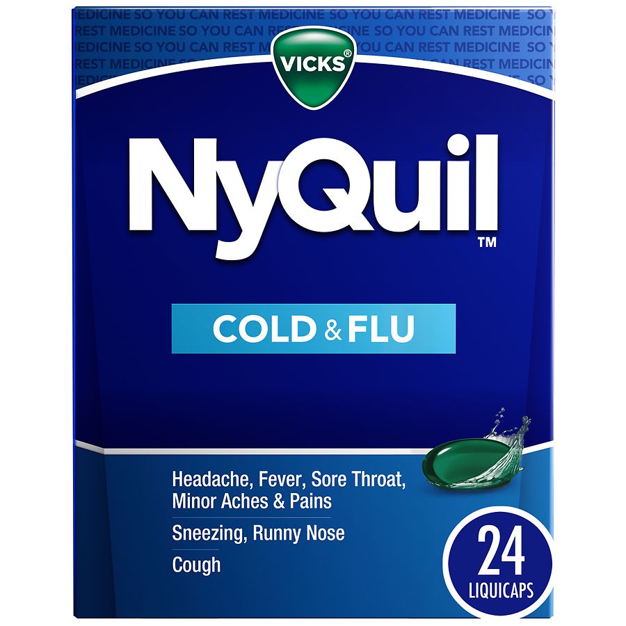  Vicks Nyquil Cold & Flu Relief LiquiCaps 