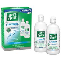 2-Pack Opti-Free PureMoist Contact Lens Solution with Lens Case