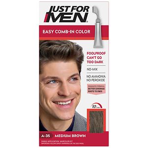 Just For Men AutoStop Foolproof Haircolor Medium Brown A-35