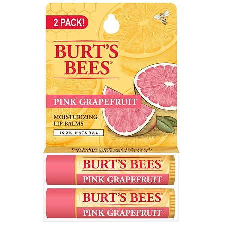 Burt's Bees 100% Natural Lip Balm Pink Grapefruit