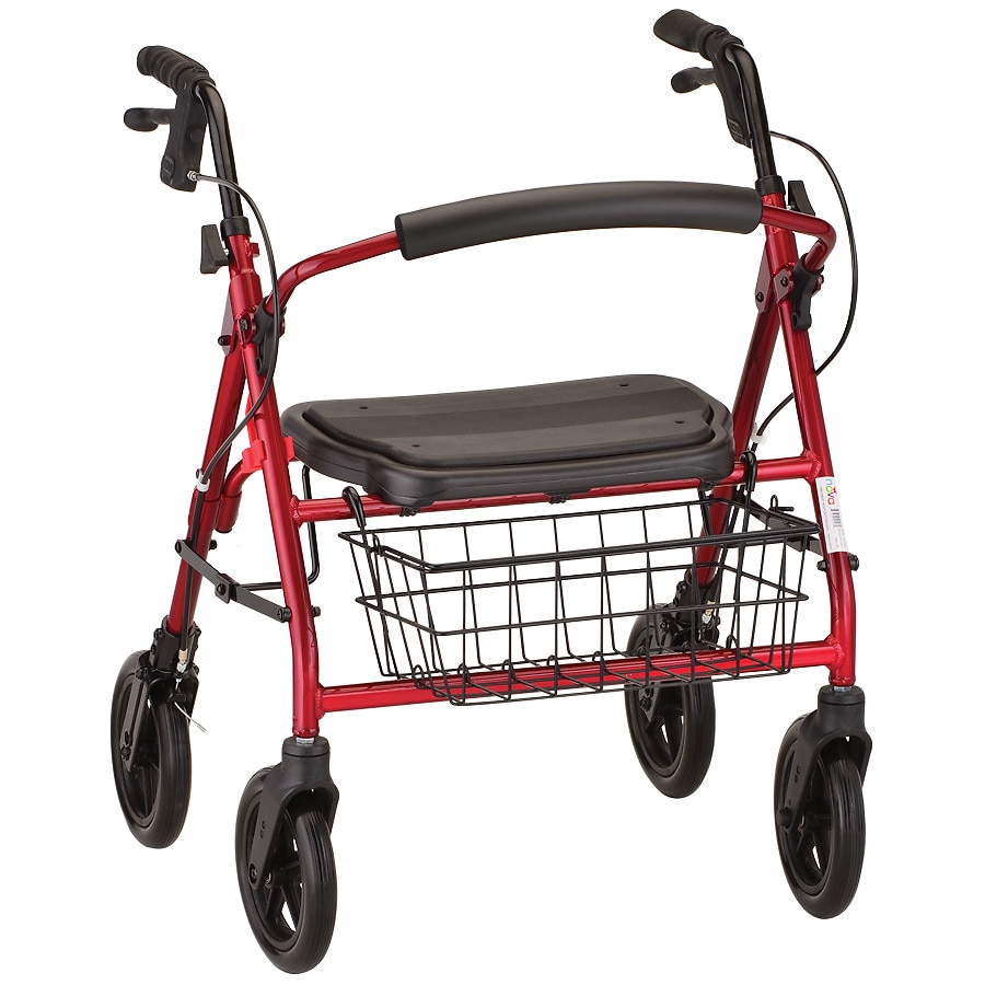  Nova Mini Mack Heavy Duty Rolling Walker Red 