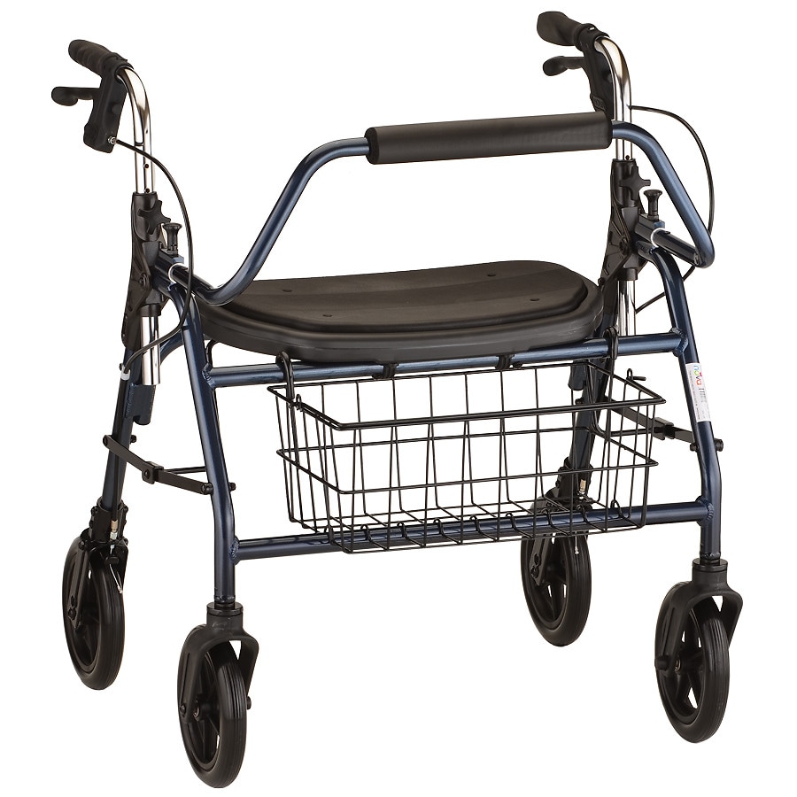  Nova Mighty Mack Heavy Duty Rolling Walker Blue 