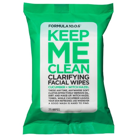 Formula 10.0.6 Keep Me Clean Purifying Facial Wipes Cucumber