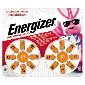 Energizer EZTurn & Lock Hearing Aid Battery Size 13