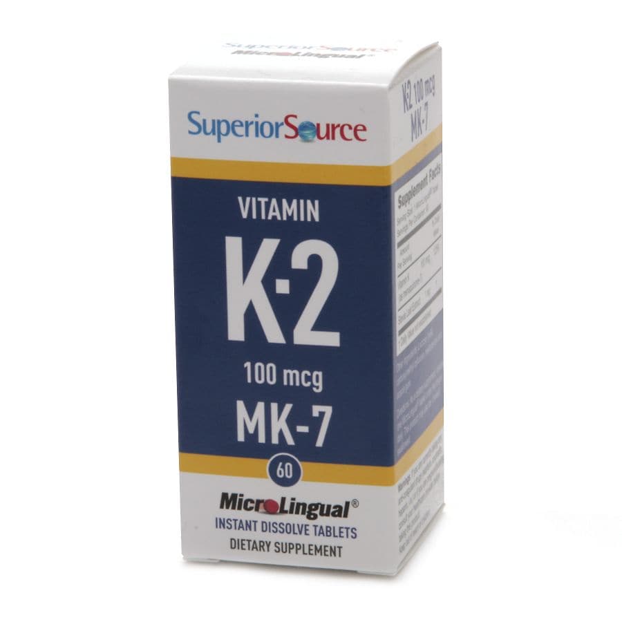 Superior Source Vitamin K2 100 Mcg Mk7 Dissolve Tablets