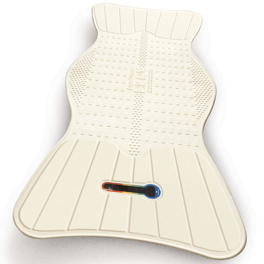 Aquasense Non Slip Bath Mat With Built In Temperature Indicator White