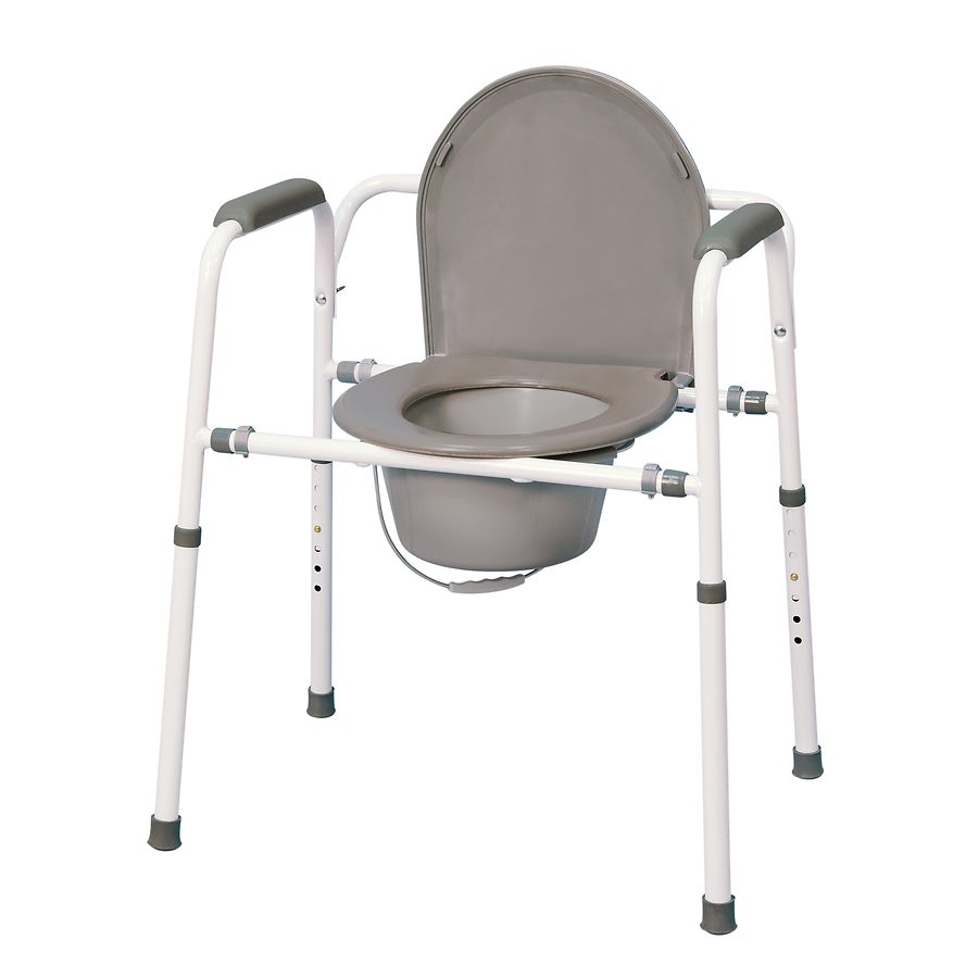  MedPro Versatile Homecare Commode Chair with Adjustable Height 