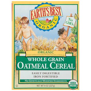Earth's Best Organic Whole Grain Oatmeal Cereal
