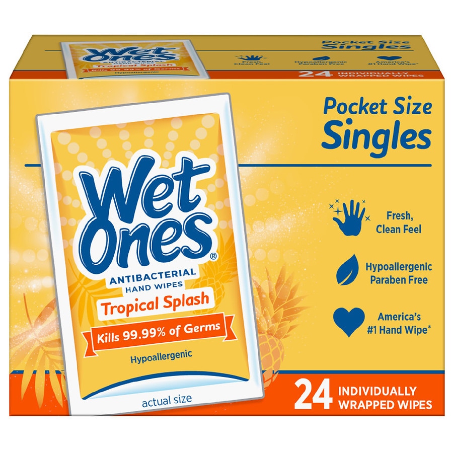 wet hand wipes