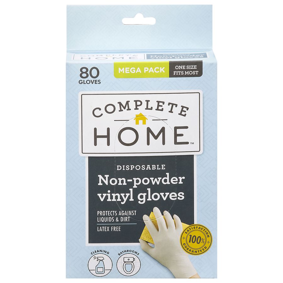  Nice! Disposable Powdered Vinyl Gloves White 