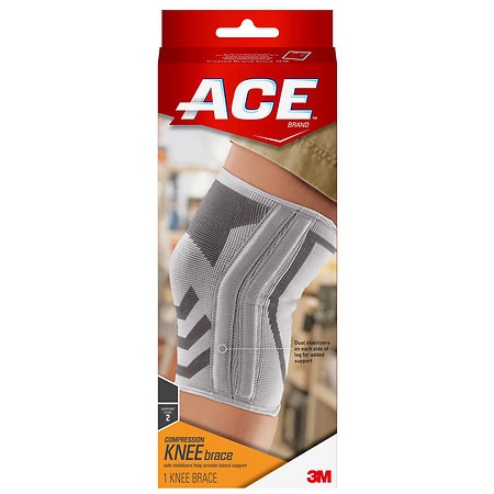 Ace Knitted Knee Brace with Side Stabilizers, Model 207355 ...