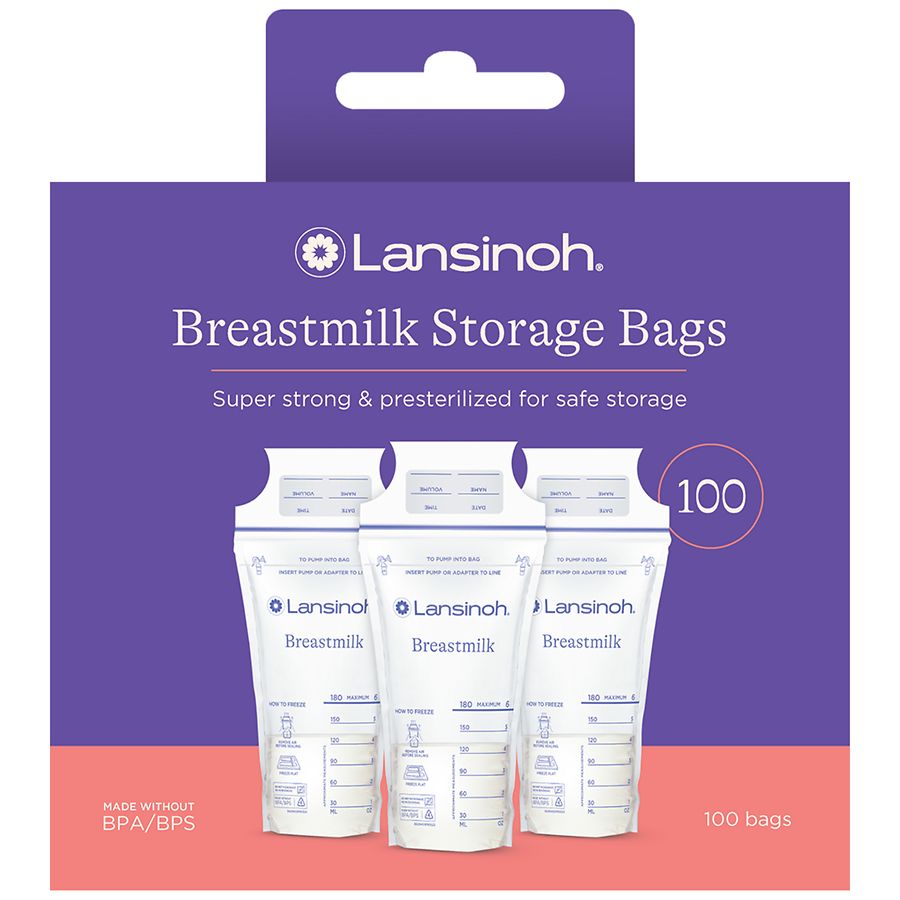 lansinoh milk storage bags 100