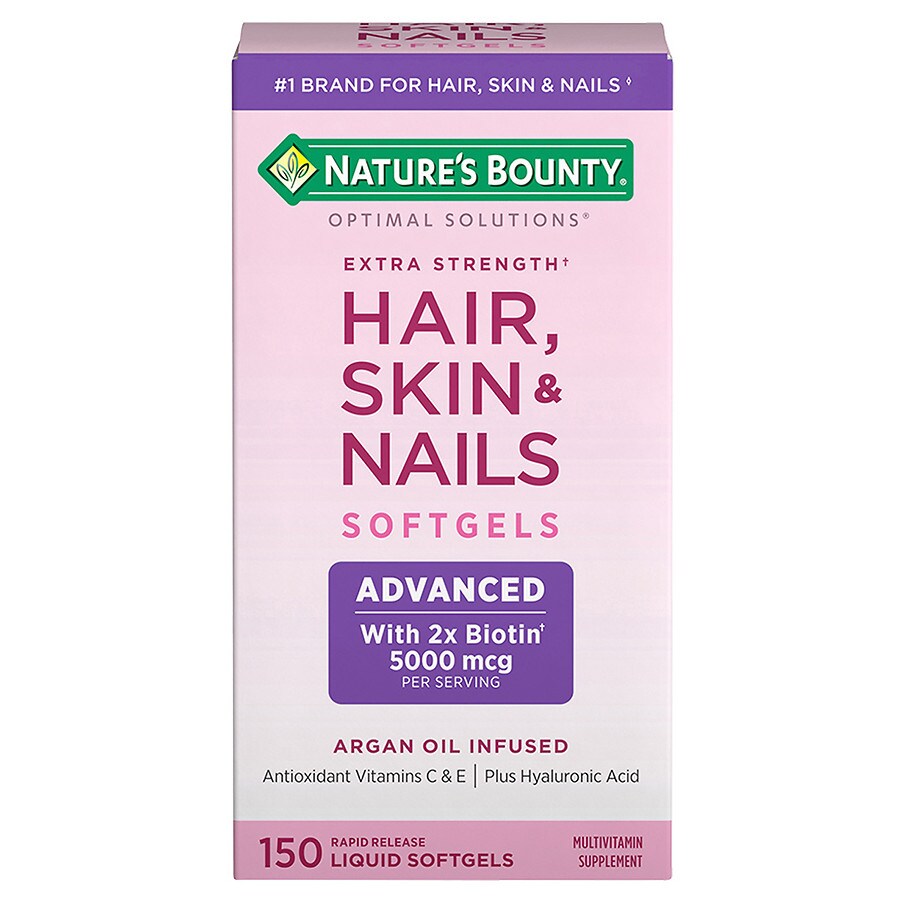 Nature S Bounty Optimal Solutions Hair Skin Nails Softgels Walgreens