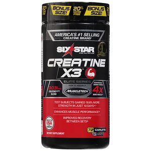 Six Star Elite Series Creatine X3 Dietary Supplement Caplets