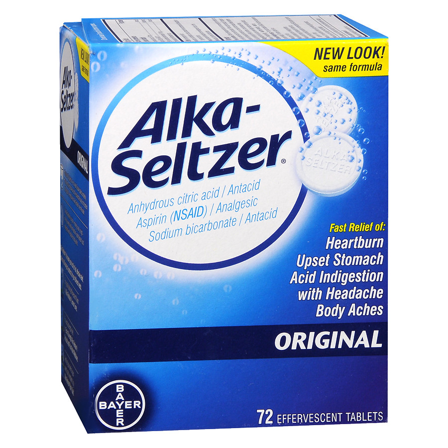 Alka-Seltzer Antacid/Analgesic Effervescent Tablets Original | Walgreens