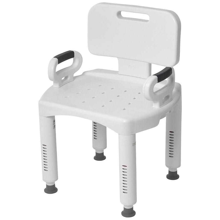 Drive Medical Premium Series Shower Chair With Back Arms Walgreens