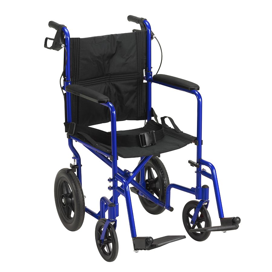 Drive Medical Lightweight Expedition Transport Wheelchair With