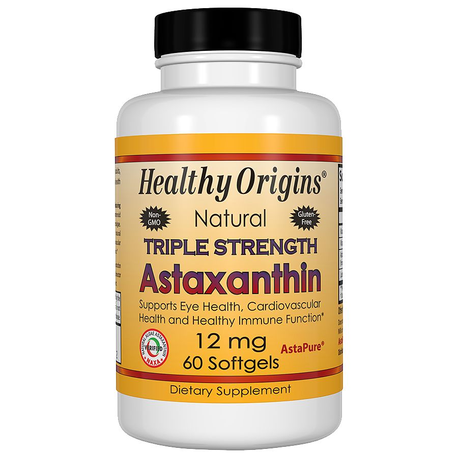 Healthy Origins Astaxanthin 12mg Triple Strength Softgels Walgreens 