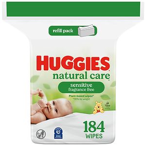 Huggies Natural Care Baby Wipes, Refill Pack Fragrance Free