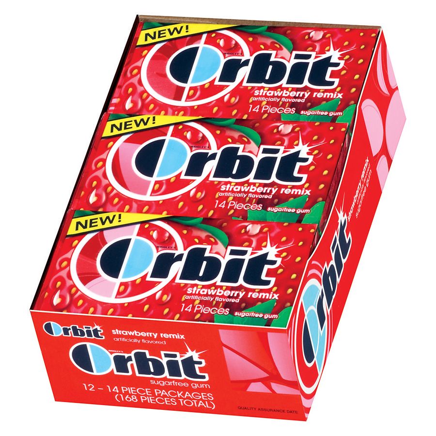 Orbit Sugar Free Gum Strawberry Remix | Walgreens