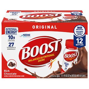Boost Original Complete Nutritional Drink 12 Pack Rich Chocolate